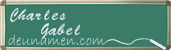 Charles Gabel Visitenkarte